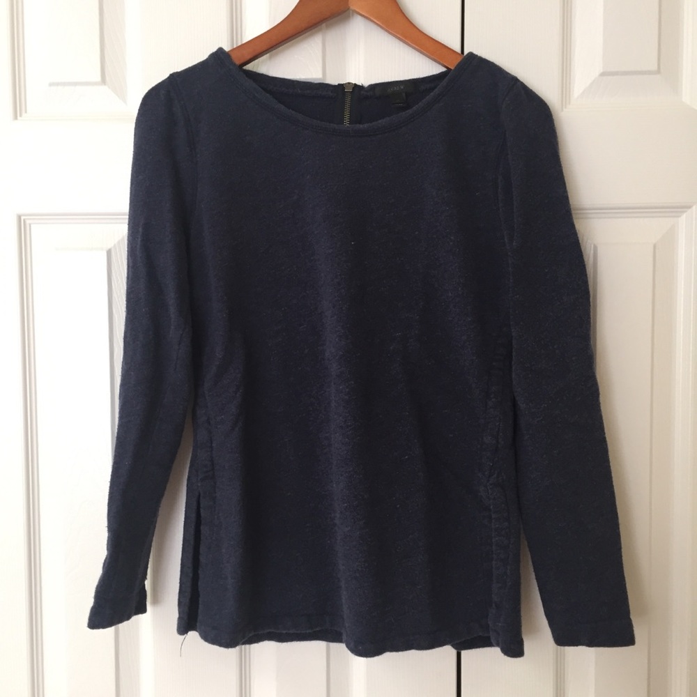 J.Crew tunic sweatshirt with side slits